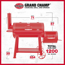 Load image into Gallery viewer, Char-Griller® Grand Champ™ Offset Smoker & Grill