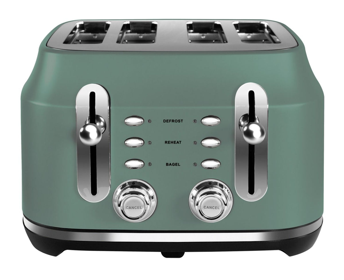 Rangemaster Classic 4 Slice Toaster Mineral Green AGA Cookware WaterfordStanley