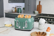 Load image into Gallery viewer, Rangemaster Classic 4 Slice Toaster Mineral Green