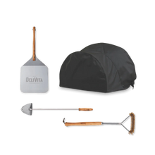 Load image into Gallery viewer, DeliVita Wood-Fired Oven Olive Green with Starter Pack