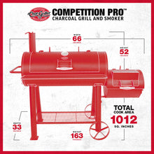 Load image into Gallery viewer, Char-Griller® Competition Pro Offset Smoker Charcoal Grill
