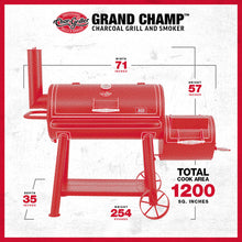 Load image into Gallery viewer, Char-Griller® Grand Champ™ Offset Smoker &amp; Grill
