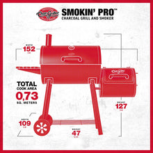 Load image into Gallery viewer, Char-Griller® - Smokin&#39; Pro Offset Grill &amp; Smoker
