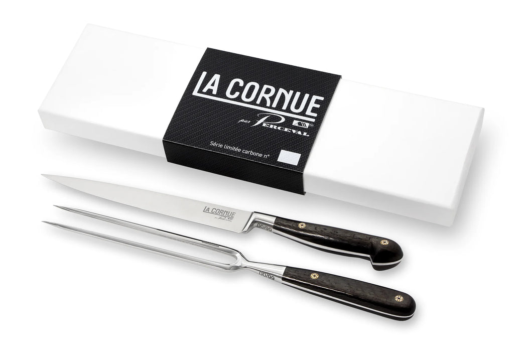 La Cornue Carving set in carbon