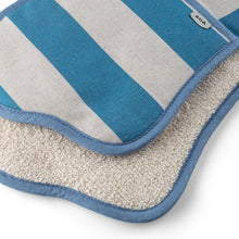 Load image into Gallery viewer, AGA Marina Blue Stripe Double Oven Glove
