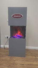 Load and play video in Gallery viewer, Stanley ARGON Electric Cube Stove, Insert or Wall Hung
