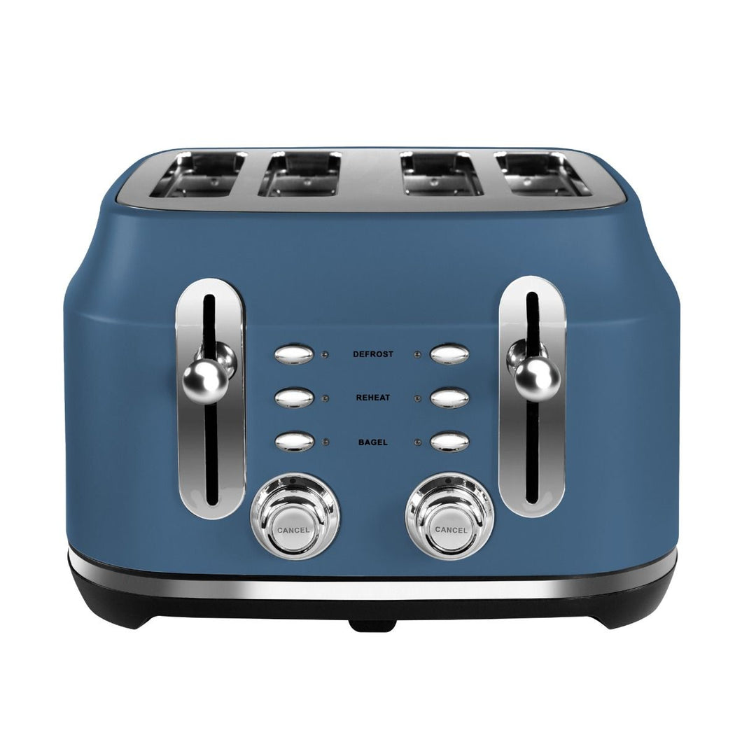 Rangemaster Classic 4 Slice Toaster Stone Blue