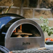 Load image into Gallery viewer, DeliVita Wood-Fired Oven Very Black with Starter Pack
