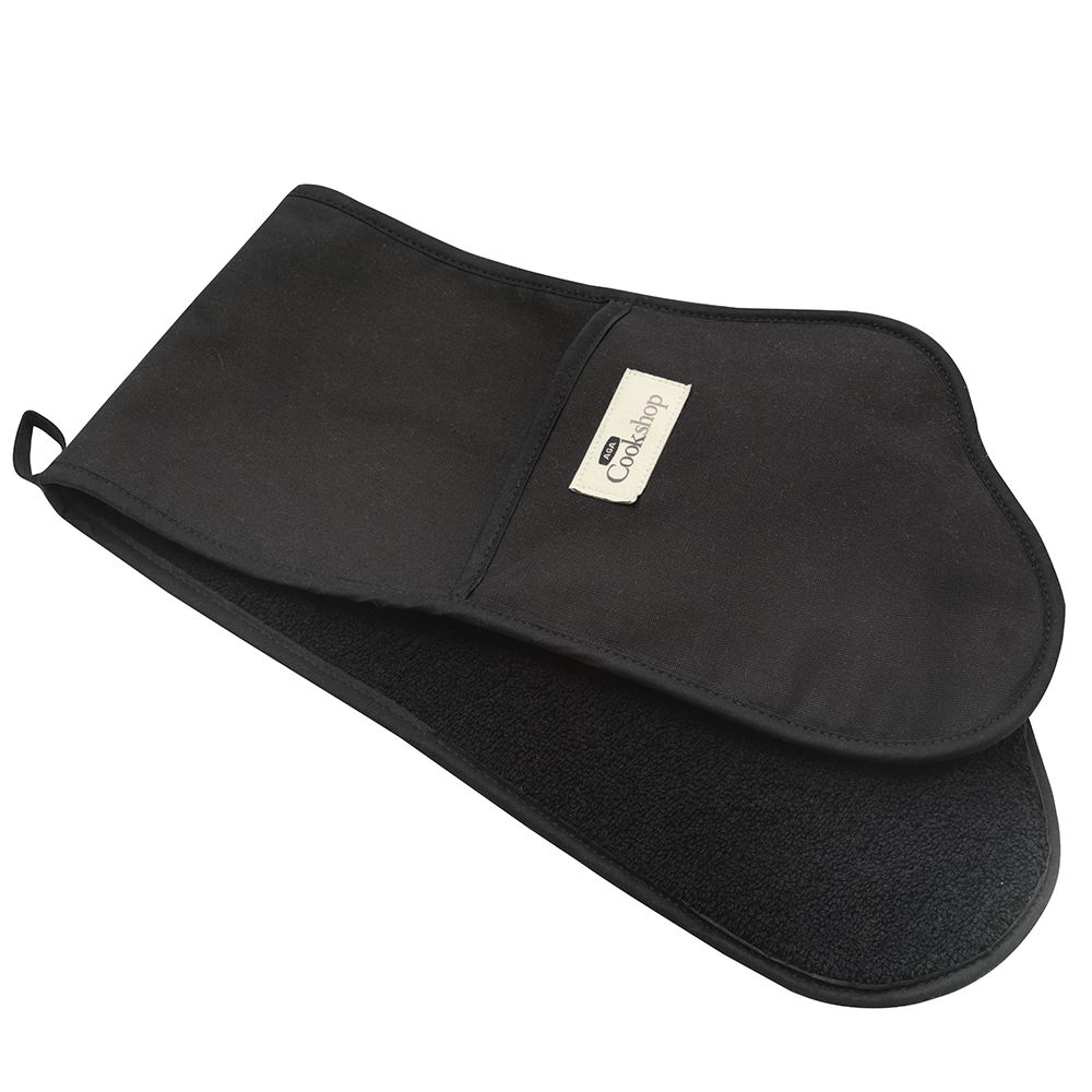 Cook's Collection All Black Double Oven Glove
